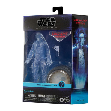 Star Wars Figura Série Negra Coleção Holocomm Han Solo 15 Cm