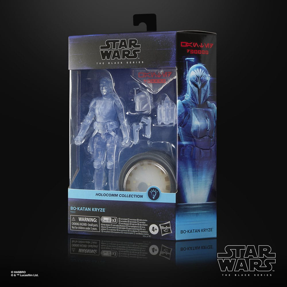 Star Wars Figura Série Negra Coleção Holocomm Bo-Katan Kryze 15 Cm