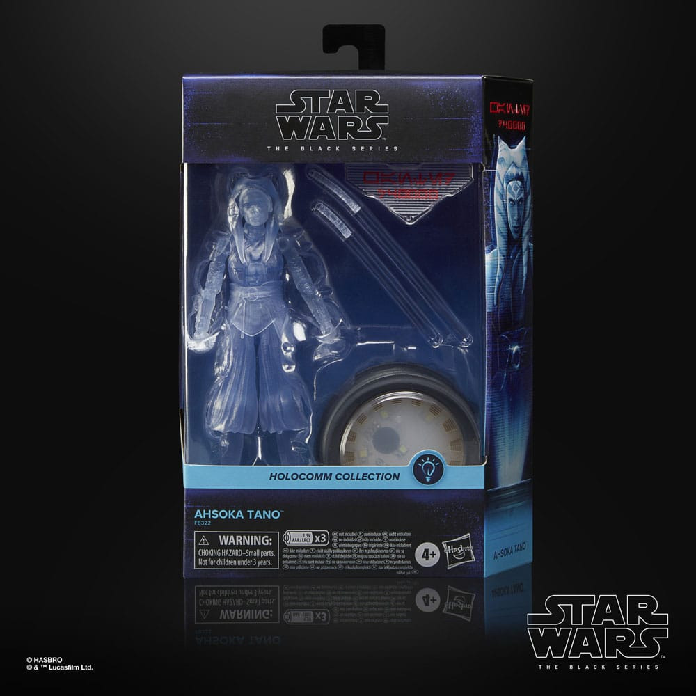 Star Wars Figura Série Negra Coleção Holocomm Ahsoka Tano 15 Cm