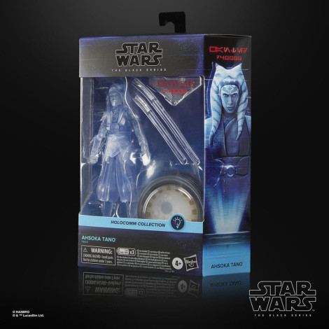 Star Wars Figura Série Negra Coleção Holocomm Ahsoka Tano 15 Cm