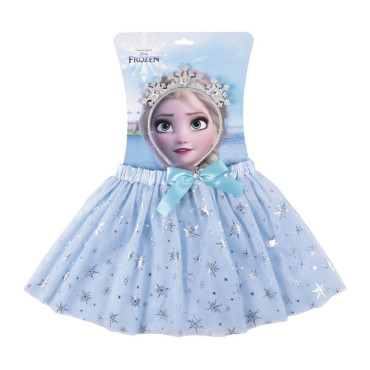 Conjunto de bandolete e tutu com brilhantes Frozen