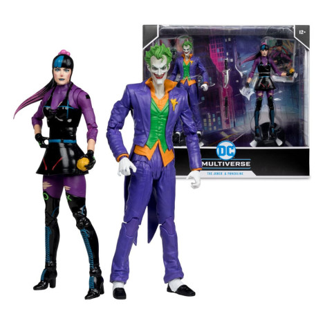 Figuras do Coringa e da Punchline 18 Cm Dc Multiverso