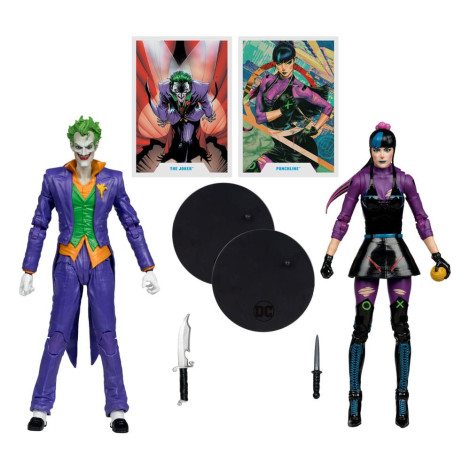 Figuras do Coringa e da Punchline 18 Cm Dc Multiverso