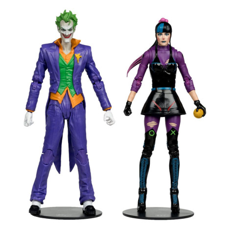 Figuras do Coringa e da Punchline 18 Cm Dc Multiverso