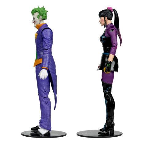 Figuras do Coringa e da Punchline 18 Cm Dc Multiverso