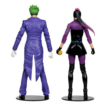 Figuras do Coringa e da Punchline 18 Cm Dc Multiverso