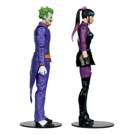 Figuras do Coringa e da Punchline 18 Cm Dc Multiverso