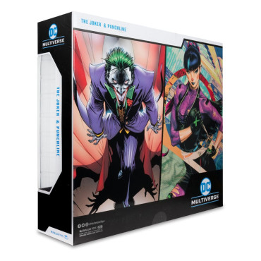 Figuras do Coringa e da Punchline 18 Cm Dc Multiverso