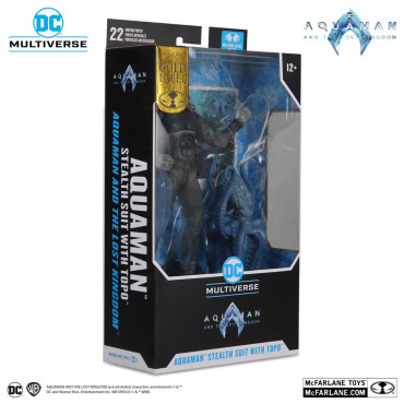 Dc Multiverse Aquaman Figure (Stealth Suit With Topo) (Gold Label) 18 Cm Aquaman And The Lost Kingdom