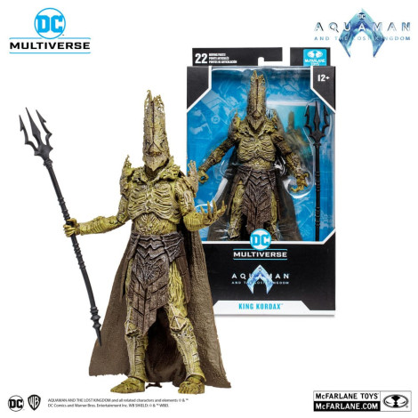 Dc Multiverso Rei Kordax 18 Cm Aquaman e o Reino Perdido Figura