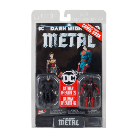 Figuras e banda desenhada Batman Quem Ri e Morte Vermelha (Noites de Trevas Metal 1) 8 Cm Dc