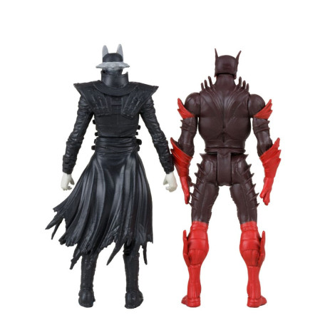 Figuras e banda desenhada Batman Quem Ri e Morte Vermelha (Noites de Trevas Metal 1) 8 Cm Dc