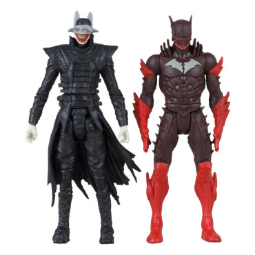 Figuras e banda desenhada Batman Quem Ri e Morte Vermelha (Noites de Trevas Metal 1) 8 Cm Dc