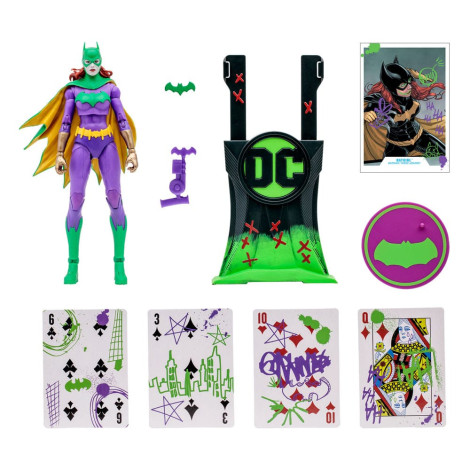 Figura Batgirl Coringa (Três Coringas) (Etiqueta Dourada) 18 Cm Dc Multiverso