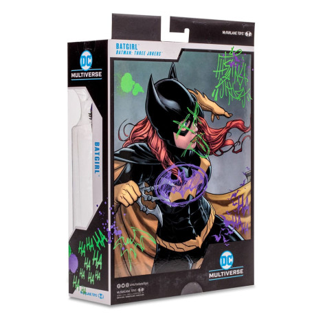 Figura Batgirl Coringa (Três Coringas) (Etiqueta Dourada) 18 Cm Dc Multiverso