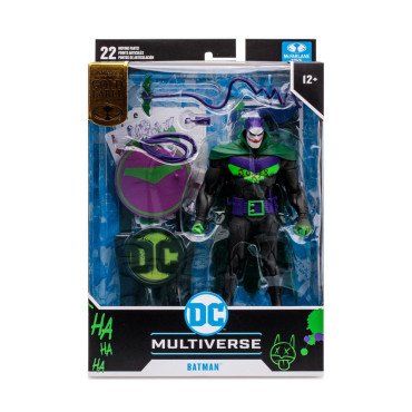 Batman Figura (Batman: Cavaleiro Branco) (Coringa) (Etiqueta Dourada) 18 Cm Dc Multiverso