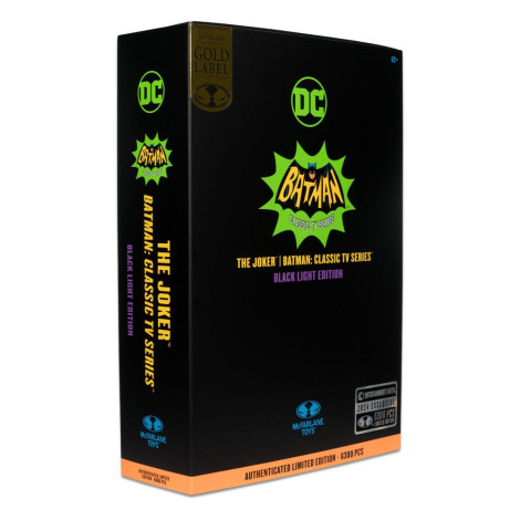 Figura Bm66 O Coringa (Luz Negra) (Etiqueta Dourada) 18 Cm Dc Multiverso