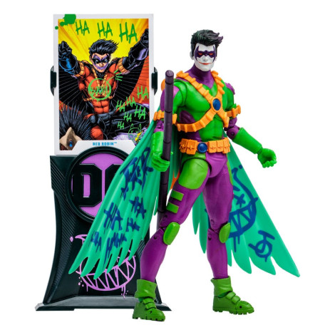 Figura do Robin Vermelho com Coringa (Novos 52) (Etiqueta Dourada) 18 Cm Dc Multiverso