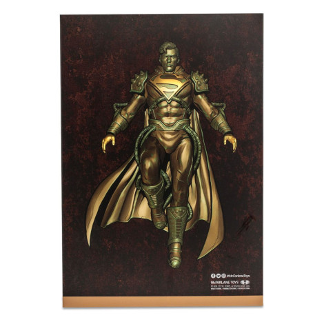 Figura do Superboy Prime (Patina) (Etiqueta Dourada) 18 Cm Dc Multiverso