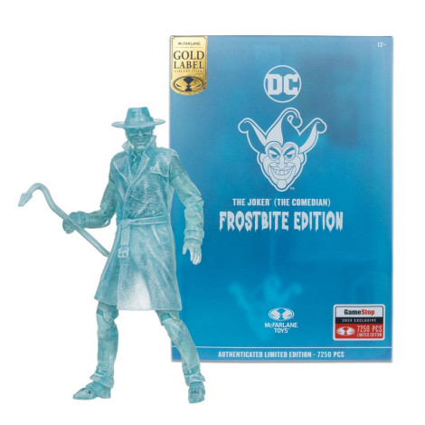 Figura do Coringa (Batman: Três Coringas) (Frostbite) (Etiqueta Dourada) 18 Cm Dc Multiverso