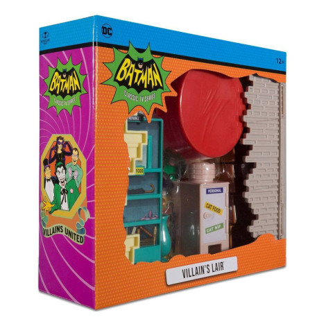 Playset Batman 66 Covil dos Vilões Dc Retro