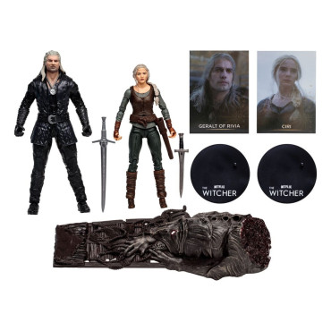 Figura de Geralt e Ciri (Netflix Season 3) 18 Cm The Witcher