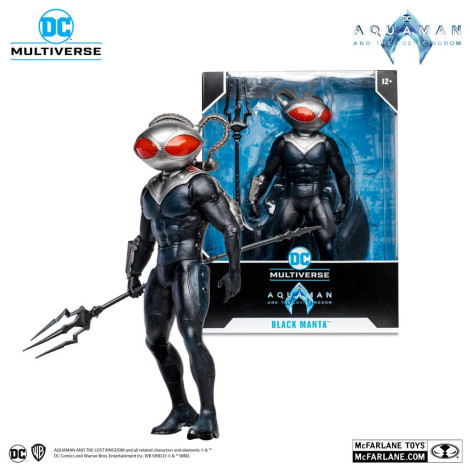 Megafig Dc Multiverso Manta Negra Figura 30 Cm Aquaman E O Reino Perdido