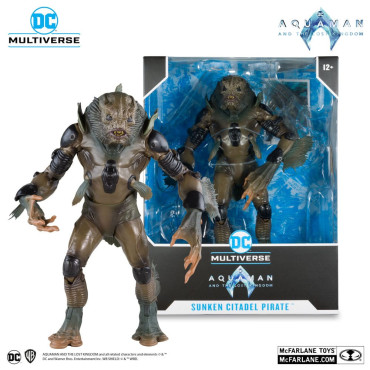 Figura Megafig Dc Multiverso Cidadela Submersa Pirata 30 Cm Aquaman E O Reino Perdido