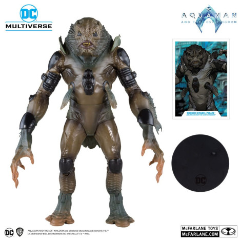 Figura Megafig Dc Multiverso Cidadela Submersa Pirata 30 Cm Aquaman E O Reino Perdido