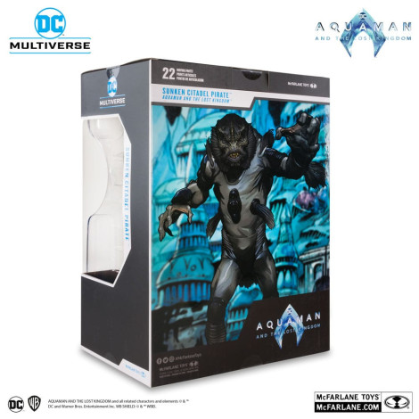 Figura Megafig Dc Multiverso Cidadela Submersa Pirata 30 Cm Aquaman E O Reino Perdido