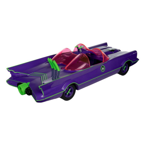 Batman 66 Batmobil com figura e veículo do Joker (etiqueta dourada) Dc Retro