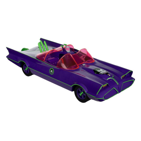 Batman 66 Batmobil com figura e veículo do Joker (etiqueta dourada) Dc Retro