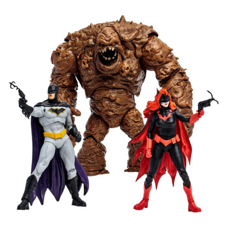 Multipack Figuras Cara de Barro, Batman e Batwoman (Dc Rebirth) (Etiqueta Dourada) 18 Cm Dc Multiverso