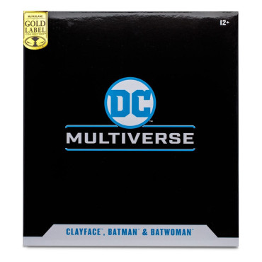 Multipack Figuras Cara de Barro, Batman e Batwoman (Dc Rebirth) (Etiqueta Dourada) 18 Cm Dc Multiverso