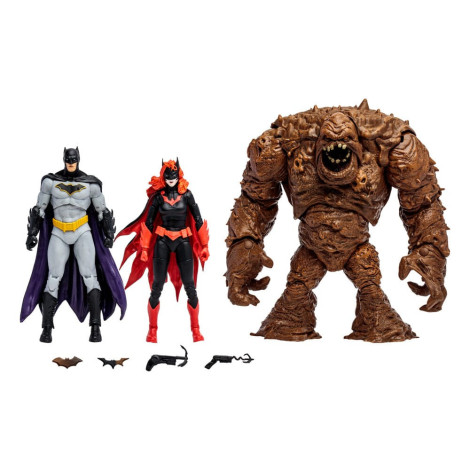 Multipack Figuras Cara de Barro, Batman e Batwoman (Dc Rebirth) (Etiqueta Dourada) 18 Cm Dc Multiverso