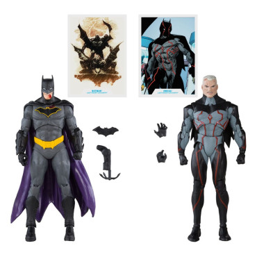 Figuras 6 Pack Omega (Unmasked) & Batman (Bloody)(Gold Label) 18 Cm Dc Collector