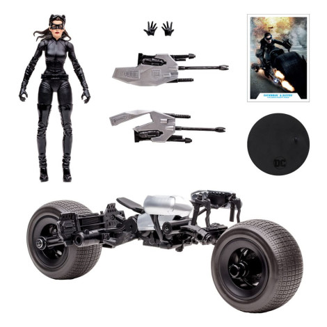 Batpod com Catwoman (O Cavaleiro das Trevas Ressurge) Veículo do Multiverso Dc