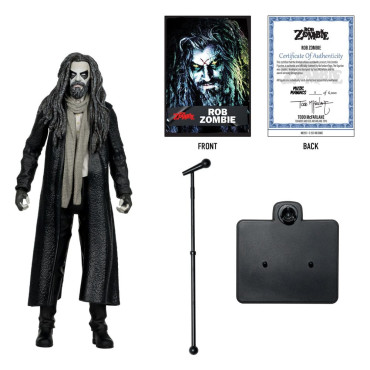 Music Maniacs Wave 2 Rob Zombie Figura de metal de 15 cm