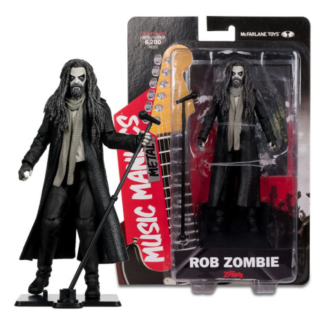 Music Maniacs Wave 2 Rob Zombie Figura de metal de 15 cm