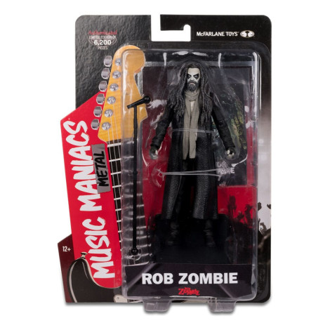 Music Maniacs Wave 2 Rob Zombie Figura de metal de 15 cm