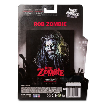 Music Maniacs Wave 2 Rob Zombie Figura de metal de 15 cm