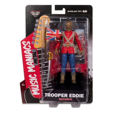 Music Maniacs Wave 2 Trooper Eddie (Iron Maiden) Figura de metal de 15 cm