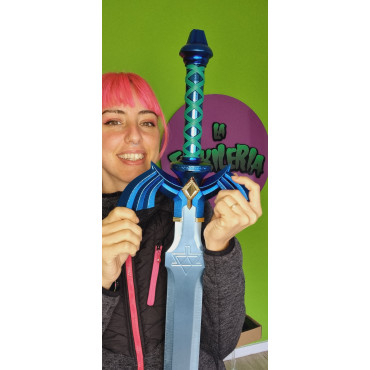 Espada Zelda Tears of the Kingdom com luz e lâmina dupla 106 cm