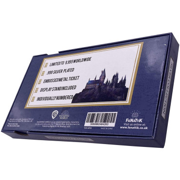 Réplica Hogwarts Expresso Ticket Silver Plated