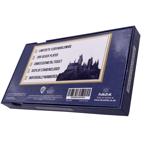 Réplica Hogwarts Expresso Ticket Silver Plated