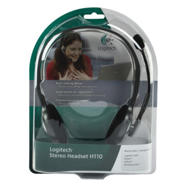 Logitech H110 Auscultadores com microfone Prata