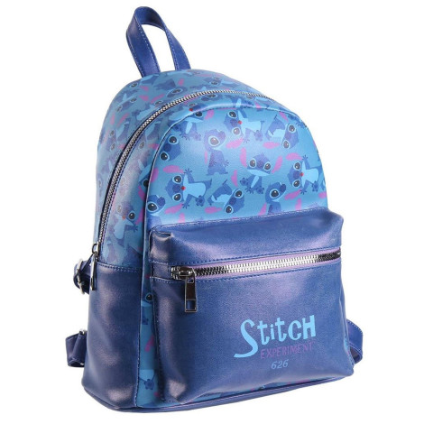 Stitch Mochila Disney Azul