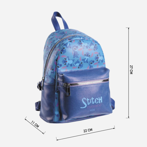 Stitch Mochila Disney Azul