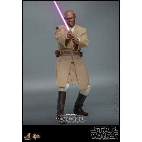 Figura de Mace Windu Hot Toys Star Wars : Ataque dos Clones