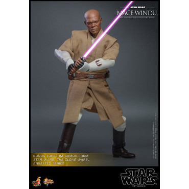 Figura de Mace Windu Hot Toys Star Wars : Ataque dos Clones